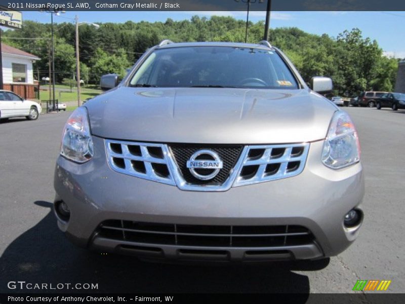 Gotham Gray Metallic / Black 2011 Nissan Rogue SL AWD