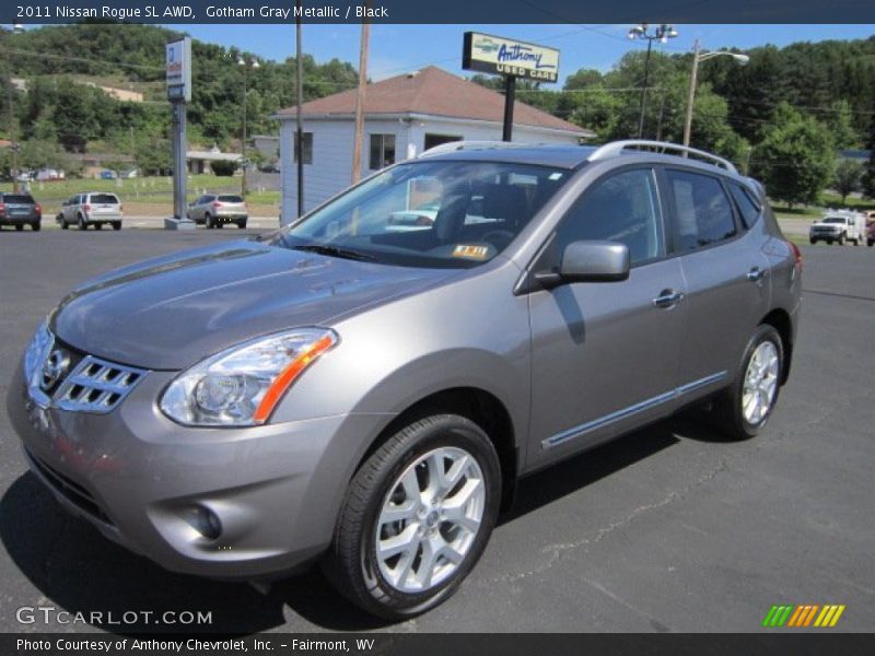 Gotham Gray Metallic / Black 2011 Nissan Rogue SL AWD