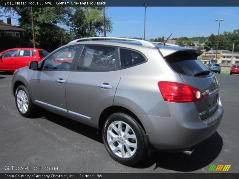 Gotham Gray Metallic / Black 2011 Nissan Rogue SL AWD