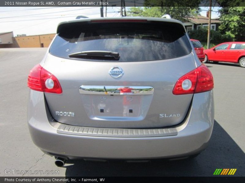 Gotham Gray Metallic / Black 2011 Nissan Rogue SL AWD