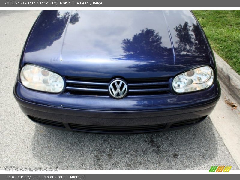 Marlin Blue Pearl / Beige 2002 Volkswagen Cabrio GLX