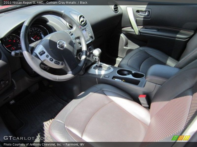 Gotham Gray Metallic / Black 2011 Nissan Rogue SL AWD