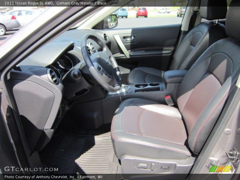 Gotham Gray Metallic / Black 2011 Nissan Rogue SL AWD