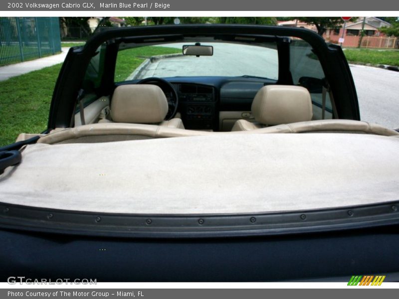 Marlin Blue Pearl / Beige 2002 Volkswagen Cabrio GLX