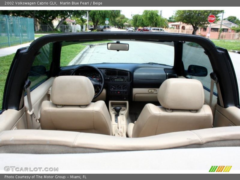 Marlin Blue Pearl / Beige 2002 Volkswagen Cabrio GLX