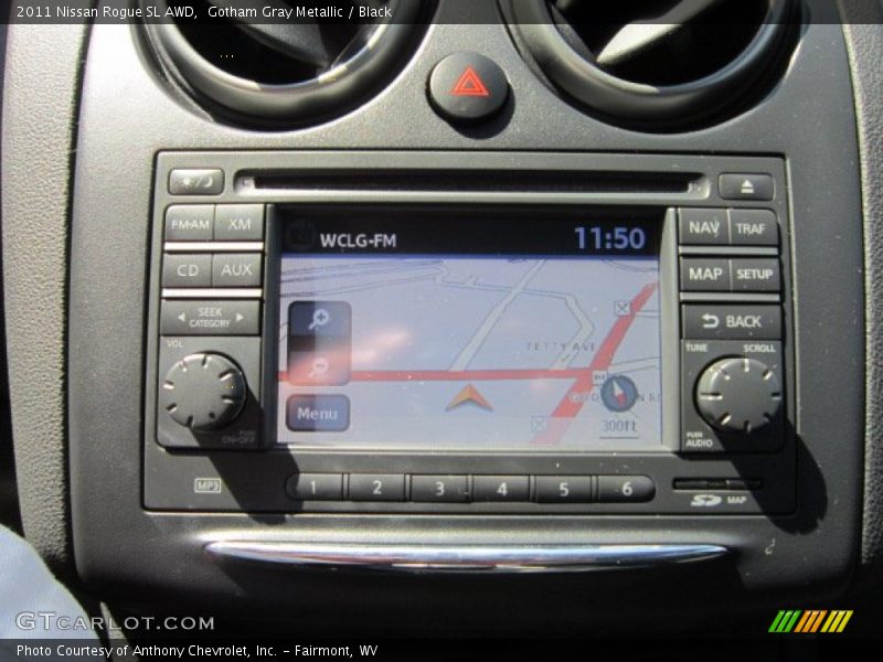 Gotham Gray Metallic / Black 2011 Nissan Rogue SL AWD