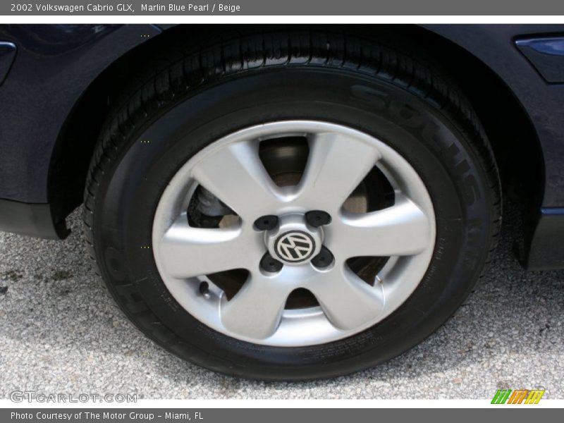 Marlin Blue Pearl / Beige 2002 Volkswagen Cabrio GLX