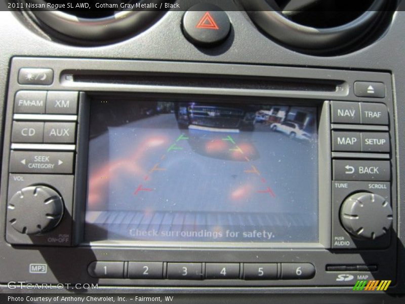 Gotham Gray Metallic / Black 2011 Nissan Rogue SL AWD