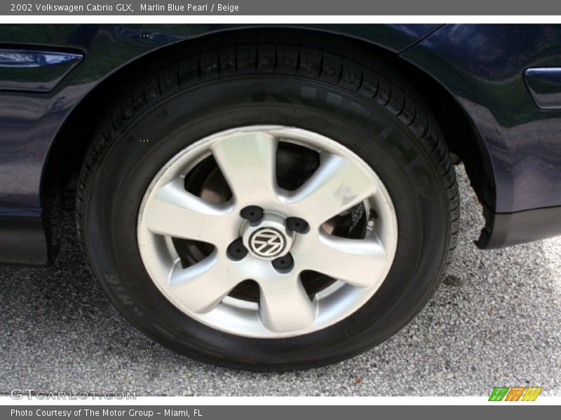 Marlin Blue Pearl / Beige 2002 Volkswagen Cabrio GLX