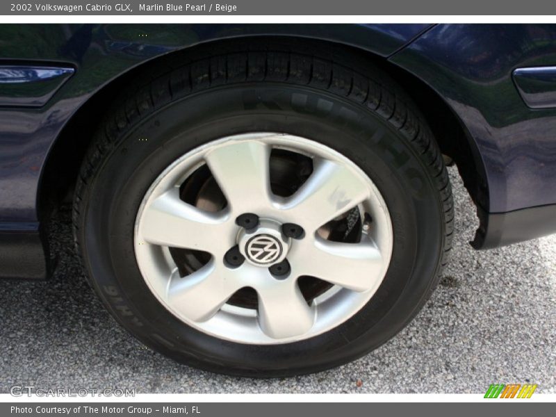 Marlin Blue Pearl / Beige 2002 Volkswagen Cabrio GLX