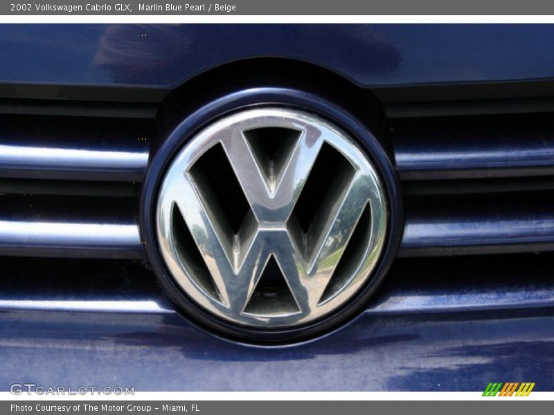 Marlin Blue Pearl / Beige 2002 Volkswagen Cabrio GLX