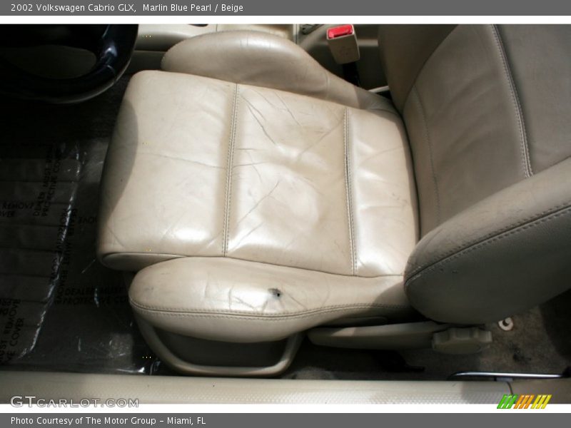Marlin Blue Pearl / Beige 2002 Volkswagen Cabrio GLX