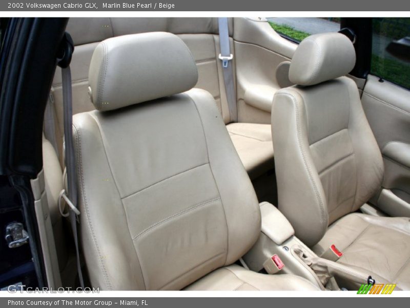 Marlin Blue Pearl / Beige 2002 Volkswagen Cabrio GLX