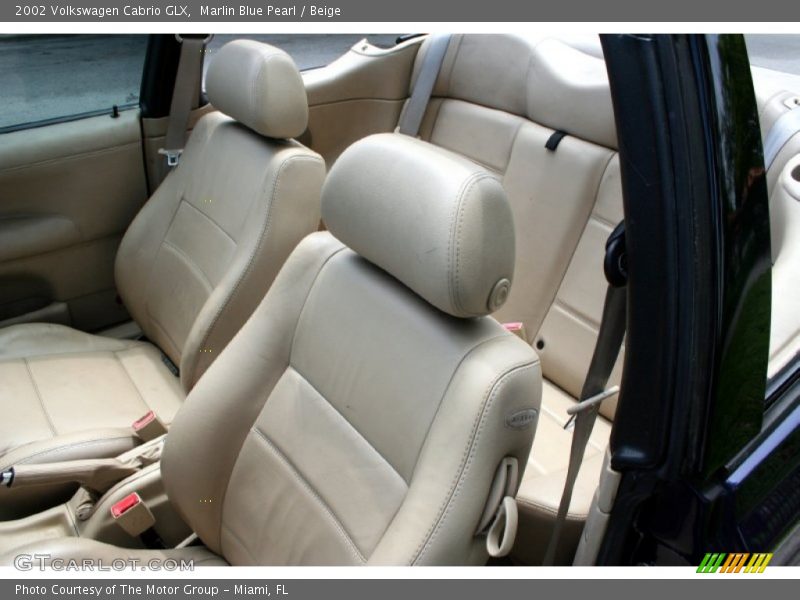 Marlin Blue Pearl / Beige 2002 Volkswagen Cabrio GLX