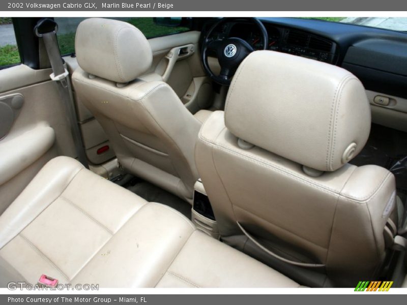 Marlin Blue Pearl / Beige 2002 Volkswagen Cabrio GLX