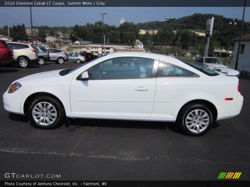 Summit White / Gray 2010 Chevrolet Cobalt LT Coupe