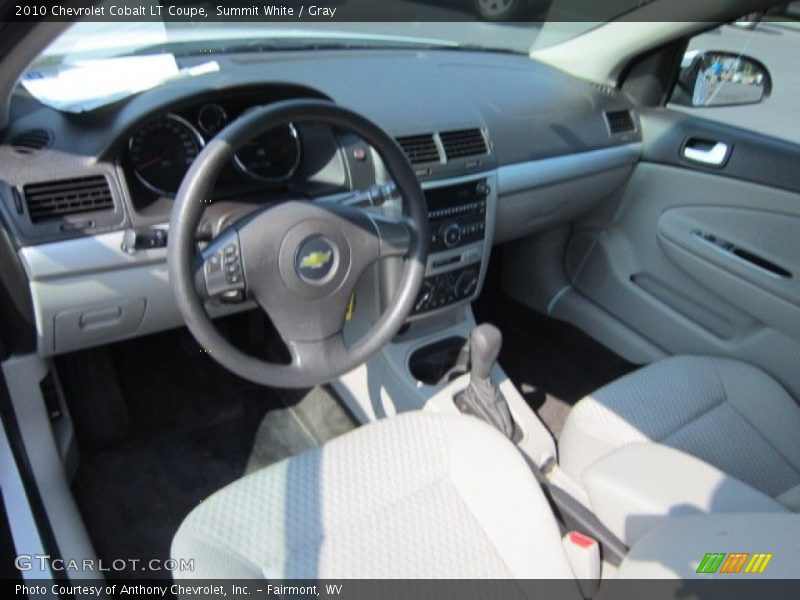 Summit White / Gray 2010 Chevrolet Cobalt LT Coupe