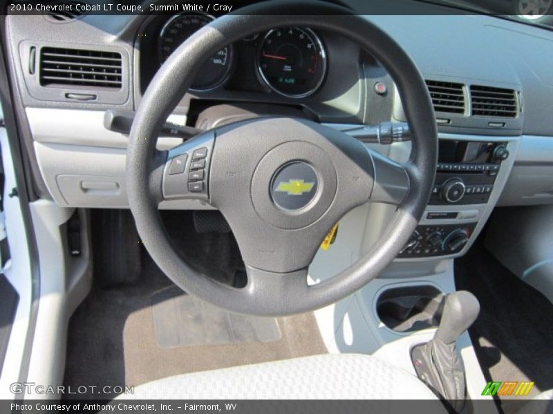 Summit White / Gray 2010 Chevrolet Cobalt LT Coupe