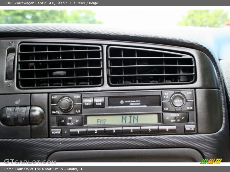 Marlin Blue Pearl / Beige 2002 Volkswagen Cabrio GLX