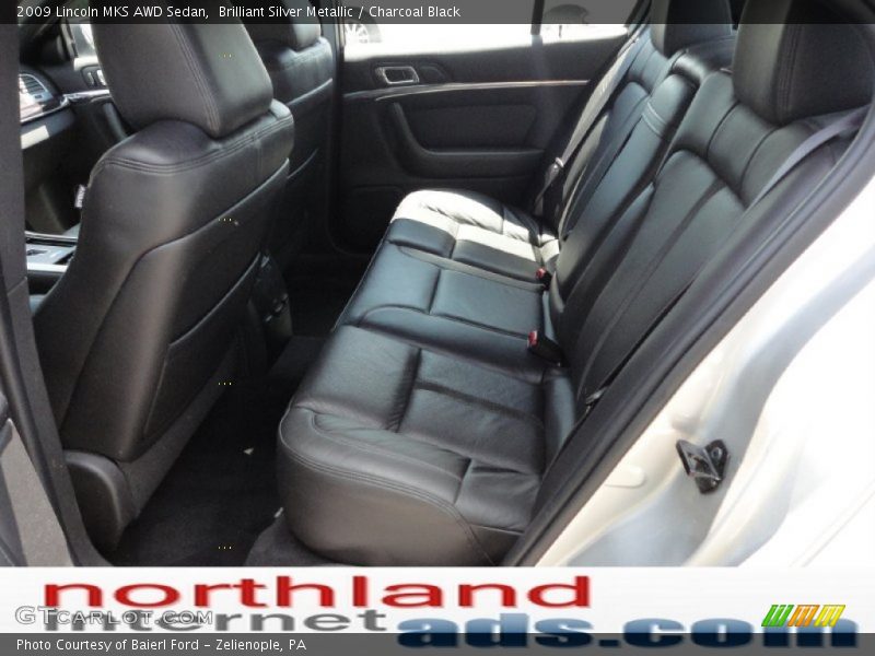 Brilliant Silver Metallic / Charcoal Black 2009 Lincoln MKS AWD Sedan