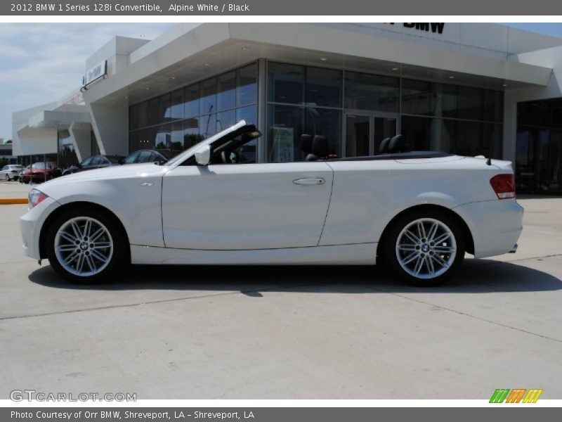 Alpine White / Black 2012 BMW 1 Series 128i Convertible