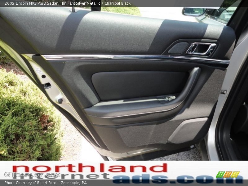 Brilliant Silver Metallic / Charcoal Black 2009 Lincoln MKS AWD Sedan