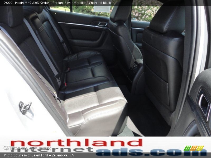 Brilliant Silver Metallic / Charcoal Black 2009 Lincoln MKS AWD Sedan