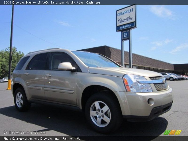 Sandstone Metallic / Light Cashmere 2008 Chevrolet Equinox LT AWD