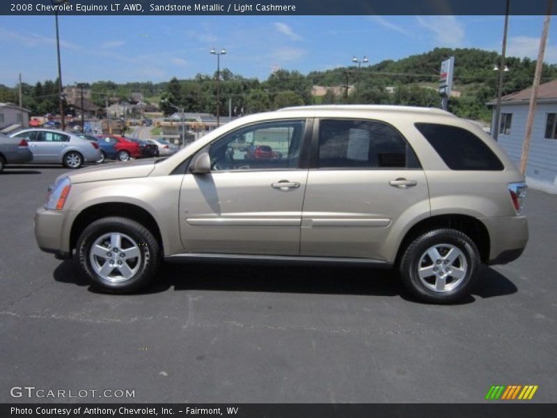 Sandstone Metallic / Light Cashmere 2008 Chevrolet Equinox LT AWD