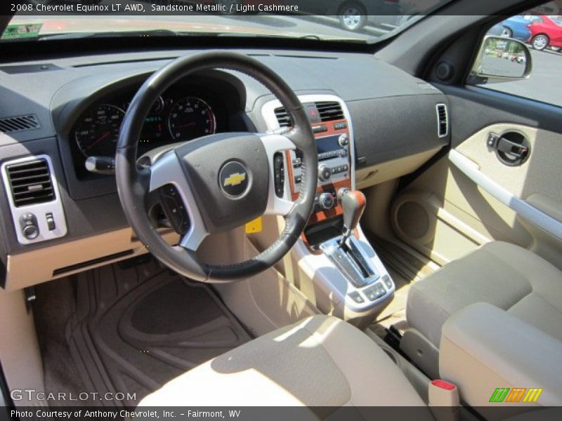 Sandstone Metallic / Light Cashmere 2008 Chevrolet Equinox LT AWD