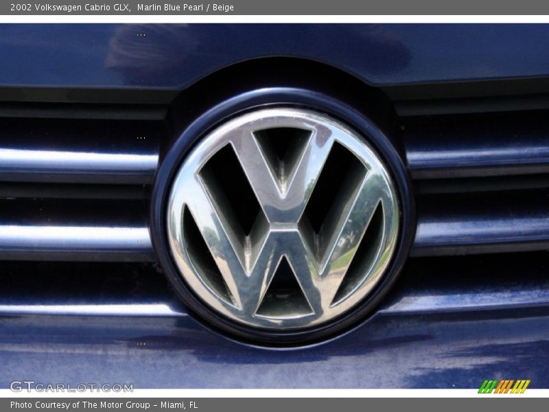 Marlin Blue Pearl / Beige 2002 Volkswagen Cabrio GLX