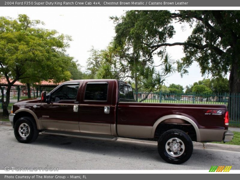 Chestnut Brown Metallic / Castano Brown Leather 2004 Ford F350 Super Duty King Ranch Crew Cab 4x4