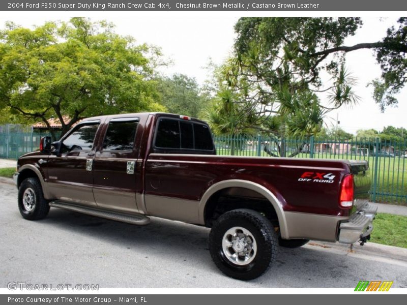 Chestnut Brown Metallic / Castano Brown Leather 2004 Ford F350 Super Duty King Ranch Crew Cab 4x4