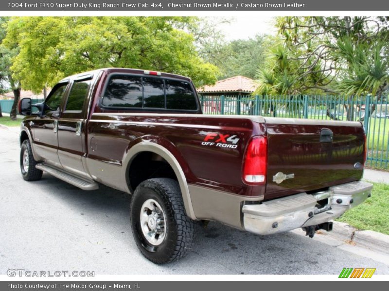 Chestnut Brown Metallic / Castano Brown Leather 2004 Ford F350 Super Duty King Ranch Crew Cab 4x4