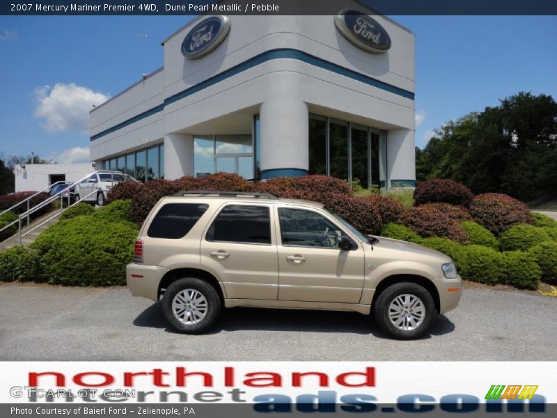 Dune Pearl Metallic / Pebble 2007 Mercury Mariner Premier 4WD