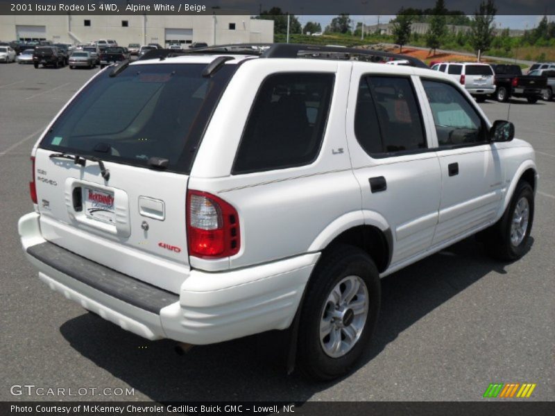 Alpine White / Beige 2001 Isuzu Rodeo LS 4WD