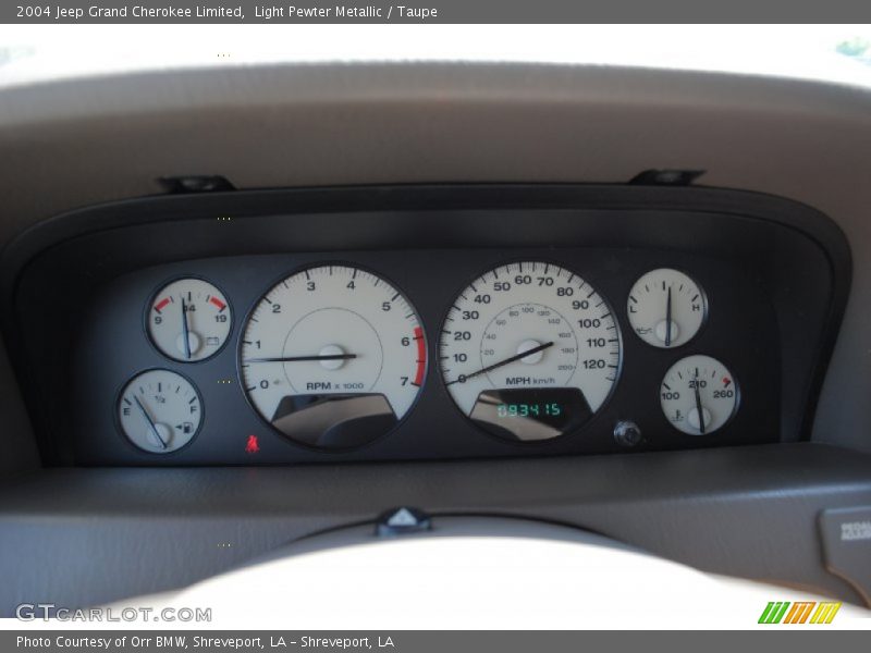 Light Pewter Metallic / Taupe 2004 Jeep Grand Cherokee Limited