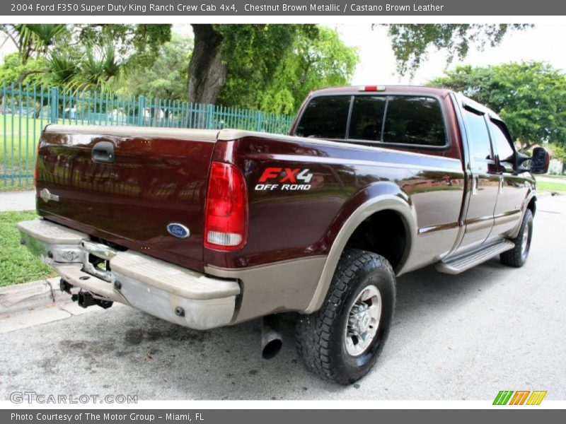 Chestnut Brown Metallic / Castano Brown Leather 2004 Ford F350 Super Duty King Ranch Crew Cab 4x4