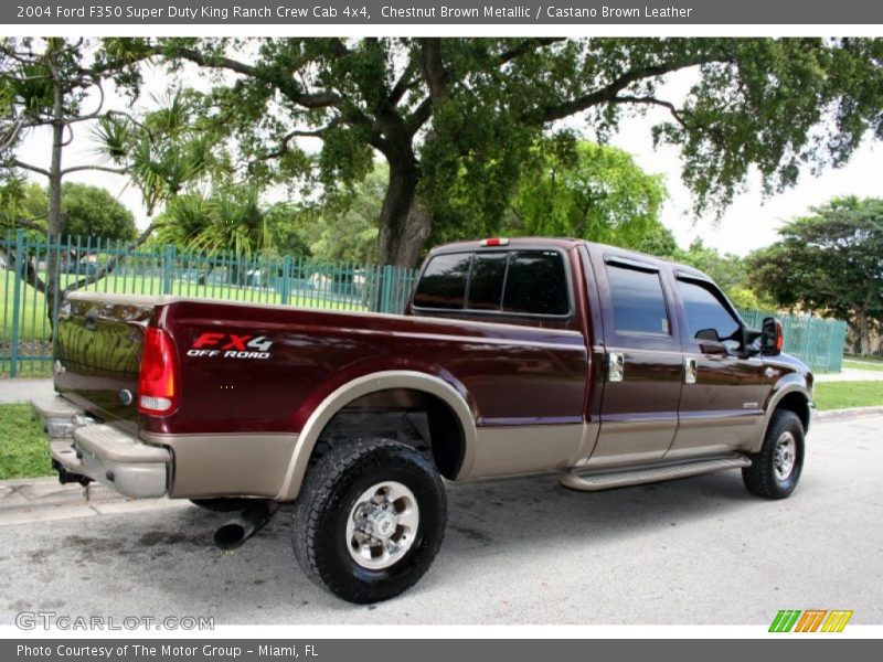 Chestnut Brown Metallic / Castano Brown Leather 2004 Ford F350 Super Duty King Ranch Crew Cab 4x4