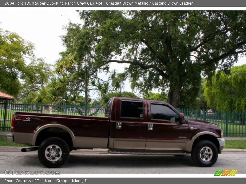 Chestnut Brown Metallic / Castano Brown Leather 2004 Ford F350 Super Duty King Ranch Crew Cab 4x4