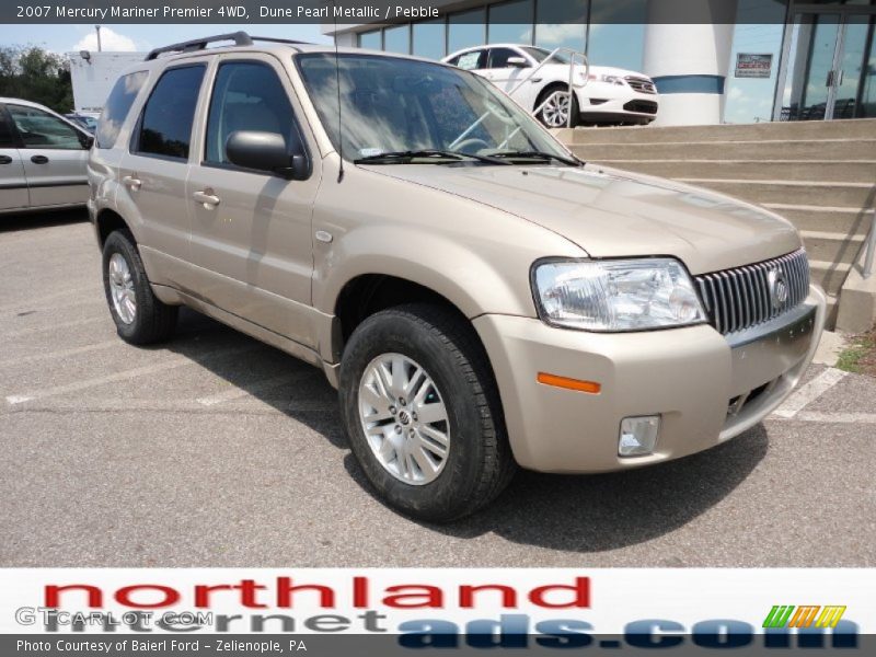 Dune Pearl Metallic / Pebble 2007 Mercury Mariner Premier 4WD