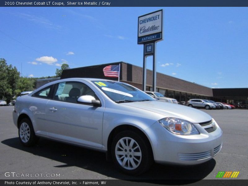 Silver Ice Metallic / Gray 2010 Chevrolet Cobalt LT Coupe
