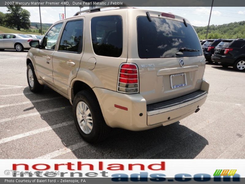 Dune Pearl Metallic / Pebble 2007 Mercury Mariner Premier 4WD