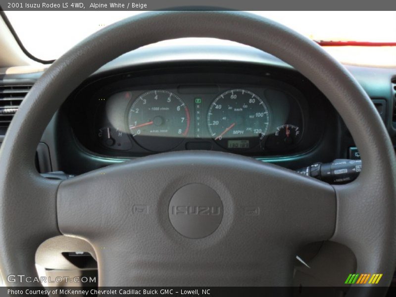 Alpine White / Beige 2001 Isuzu Rodeo LS 4WD