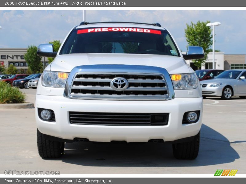 Arctic Frost Pearl / Sand Beige 2008 Toyota Sequoia Platinum 4WD