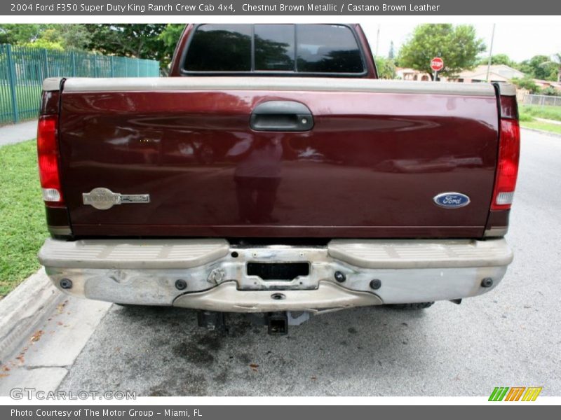Chestnut Brown Metallic / Castano Brown Leather 2004 Ford F350 Super Duty King Ranch Crew Cab 4x4