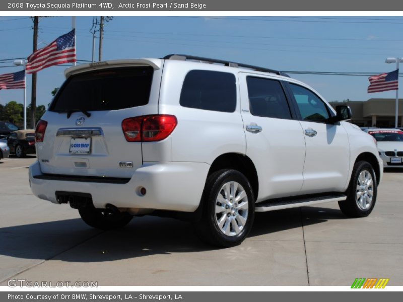 Arctic Frost Pearl / Sand Beige 2008 Toyota Sequoia Platinum 4WD