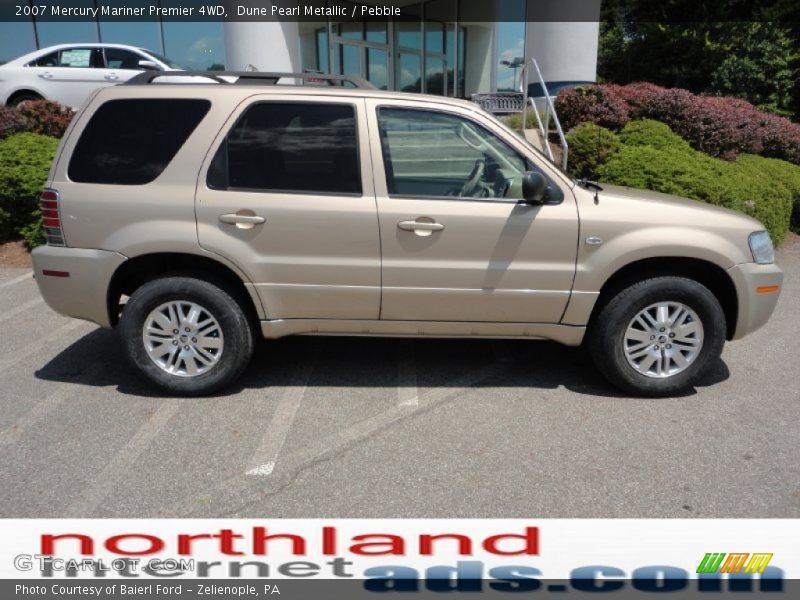 Dune Pearl Metallic / Pebble 2007 Mercury Mariner Premier 4WD