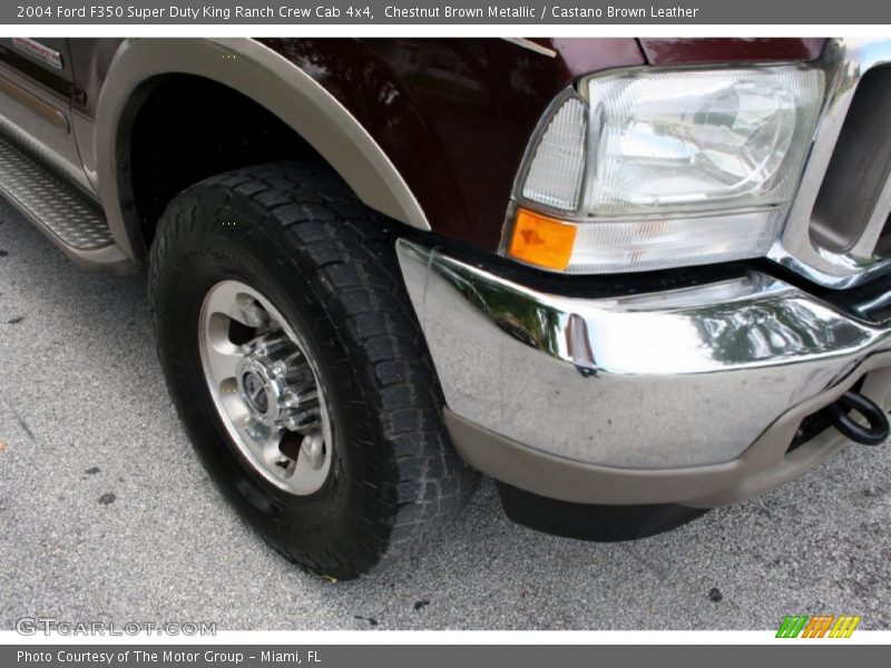 Chestnut Brown Metallic / Castano Brown Leather 2004 Ford F350 Super Duty King Ranch Crew Cab 4x4