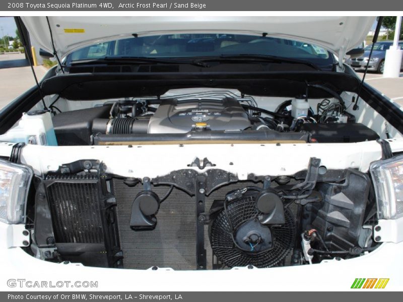 Arctic Frost Pearl / Sand Beige 2008 Toyota Sequoia Platinum 4WD